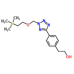 2-[4-[2-(2-trimethylsilylethoxymethyl)tetrazol-5-yl]phenyl]ethanol结构式