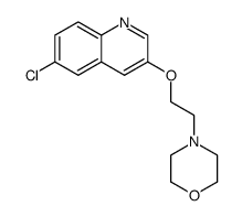 6-chloro-3-(2-morpholin-4-ylethoxy)quinoline Structure