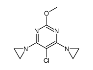 4,6-bis(aziridin-1-yl)-5-chloro-2-methoxypyrimidine Structure