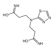 3-[(3-amino-3-oxopropyl)-(1,3,4-thiadiazol-2-yl)amino]propanamide Structure