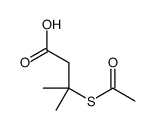 3-acetylsulfanyl-3-methylbutanoic acid Structure