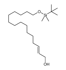 (E)-15-((tert-butyldimethylsilyl)oxy)pentadec-2-en-1-ol结构式