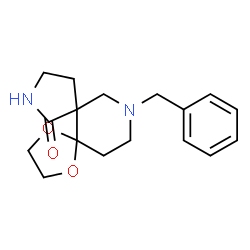 7-N-BENZYL-1-OXO-2,7-DIAZA-SPIRO[4.5]DECAN-10-ONE ETHYLENE KETAL结构式