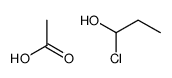 acetic acid,1-chloropropan-1-ol结构式