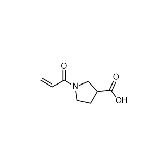 1-(Prop-2-enoyl)pyrrolidine-3-carboxylic acid Structure