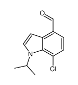 7-chloro-1-(propan-2-yl)-1H-indole-4-carboxaldehyde结构式