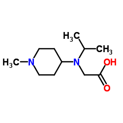 N-Isopropyl-N-(1-methyl-4-piperidinyl)glycine结构式