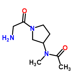 N-(1-Glycyl-3-pyrrolidinyl)-N-methylacetamide Structure