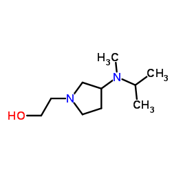 2-{3-[Isopropyl(methyl)amino]-1-pyrrolidinyl}ethanol结构式