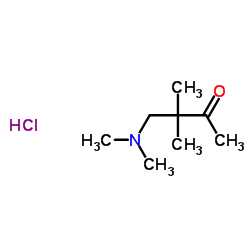 4-(Dimethylamino)-3,3-dimethyl-2-butanone hydrochloride (1:1)结构式