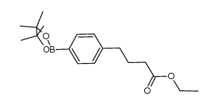 ethyl 4-(4-(4,4,5,5-tetramethyl-1,3,2-dioxaborolan-2-yl)phenyl)butanoate Structure