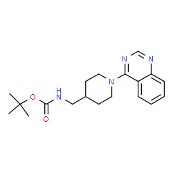 tert-Butyl N-{[1-(quinazolin-4-yl)piperidin-4-yl]methyl}carbamate结构式