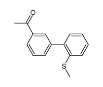 1-(2'-(methylthio)-[1,1'-biphenyl]-3-yl)ethan-1-one结构式