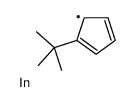 (1-tert-butylcyclopenta-2,4-dien-1-yl)indium结构式