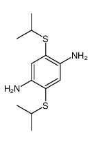 2,5-bis(propan-2-ylsulfanyl)benzene-1,4-diamine Structure