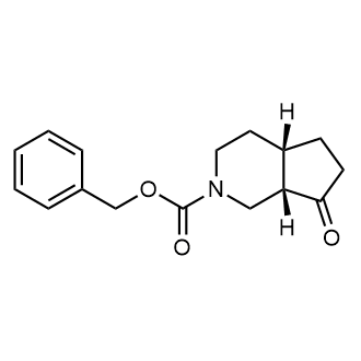 Benzyl (4aS,7aS)-7-oxo-octahydro-1H-cyclopenta[c]pyridine-2-carboxylate structure