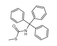 N-Trityl-thiocarbamidsaeure-S-methylester结构式