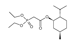 (diethoxy-phosphoryl)-acetic acid (1R,2S,5R)-2-isopropyl-5-methyl-cyclohexyl ester结构式