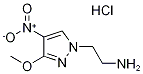 [2-(3-Methoxy-4-nitro-1H-pyrazol-1-yl)ethyl]amine hydrochloride Structure