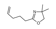 4,4-dimethyl-2-pent-4-enyl-5H-1,3-oxazole结构式