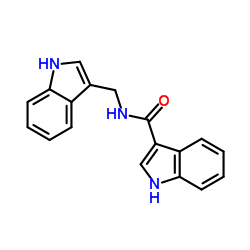 N-(1H-Indol-3-ylmethyl)-1H-indole-3-carboxamide结构式