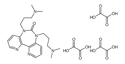 5,7-bis[3-(dimethylamino)propyl]dipyrido[3,2-b:3',2'-e][1,3]diazepin-6-one,oxalic acid结构式