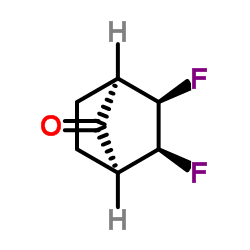 Bicyclo[2.2.1]heptan-7-one, 2,3-difluoro-, (1R,2R,3S,4S)-rel- (9CI) Structure