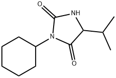 3-环己基-5-异丙基咪唑烷-2,4-二酮结构式