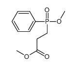 methyl 3-[methoxy(phenyl)phosphoryl]propanoate Structure