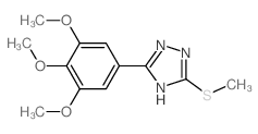 1H-1,2,4-Triazole,5-(methylthio)-3-(3,4,5-trimethoxyphenyl)- picture