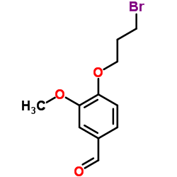 4-(3-Bromopropoxy)-3-methoxybenzaldehyde结构式