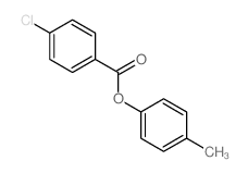 Benzoicacid, 4-chloro-, 4-methylphenyl ester结构式