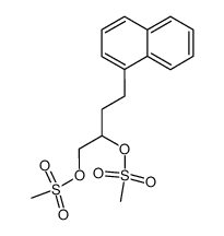 4-(1-naphthyl)butane-1,2-diol bis(methanesulfonate)结构式