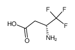 (R)-(+)-3-amino-4,4,4-trifluorobutanoic acid结构式