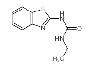 (8CI)-1-(2-苯并噻唑)-3-乙基脲结构式