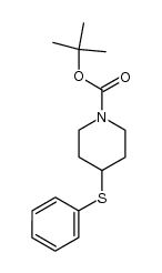 1-(tert-butyloxycarbonyl)-4-(phenylthio)piperidine Structure