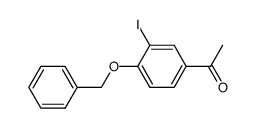 1-(4-benzyloxy-3-iodophenyl)ethanone结构式