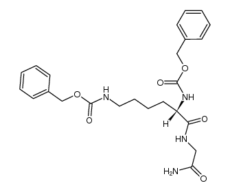 Nα,Nξ-di-Cbz-L-lysylglycinamide结构式