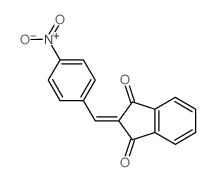 1H-Indene-1,3(2H)-dione,2-[(4-nitrophenyl)methylene]- structure
