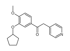 1-(3-cyclopentyloxy-4-methoxyphenyl)-2-pyridin-4-ylethanone结构式