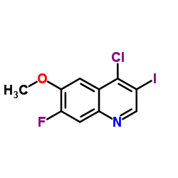 4-Chloro-7-fluoro-3-iodo-6-methoxyquinoline structure