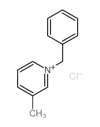 Pyridinium,3-methyl-1-(phenylmethyl)-, chloride (1:1) structure