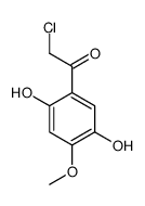 Ethanone, 2-chloro-1-(2,5-dihydroxy-4-methoxyphenyl)- (9CI) Structure