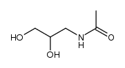 DL-N-acetyl-3-aminopropane-1,2-diol Structure