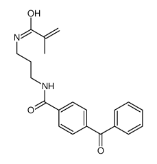 4-benzoyl-N-[3-(2-methylprop-2-enoylamino)propyl]benzamide Structure