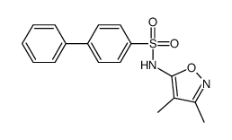 N-(3,4-dimethyl-1,2-oxazol-5-yl)-4-phenylbenzenesulfonamide Structure