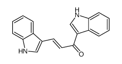 1,3-bis(1H-indol-3-yl)prop-2-en-1-one结构式