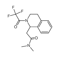 1(R,S)-(N,N-Dimethylcarbamoylmethyl)-2-trifluoroacetyl-1,2,3,4-tetrahydroisoquinoline Structure