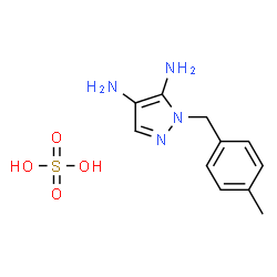 4-METHYLBENZYL 4,5-DIAMINO PYRAZOLE SULFATE Structure