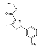 5-(3-氨基苯基)-2-甲基呋喃-3-羧酸乙酯结构式